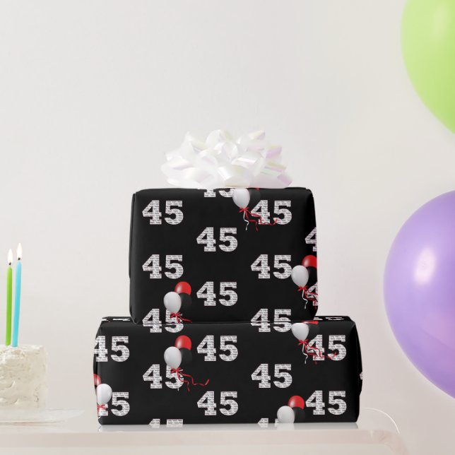Presente 45.º Aniversário - Papel de enrolamento do Buquê d (Presentes para festas)