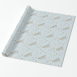 Presente Acredite. Papel de empacotamento de presentes de n