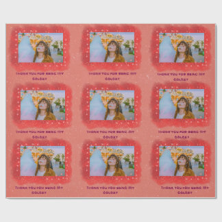 Presente Adicione a sua foto, graças ao papel de moldagem d