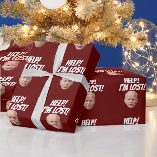 PRESENTE AJUDA JOE BIDEN! ESTOU PERDIDO! PAPEL DE EMBALAGEM