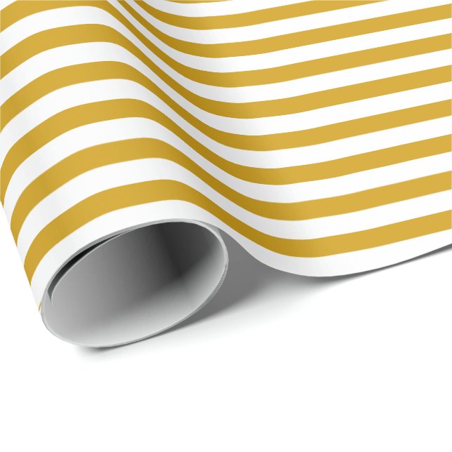 Presente Amarelo de mostarda| Papel branco para enrolamento (Ponta do rolo)