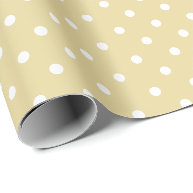 Presente Amarelo-Manteiga | Papel de enrolamento de Bolinha (Ponta do rolo)