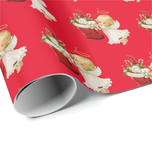 Presente Anjo De Papel De Molho De Natal (Ponta do rolo)