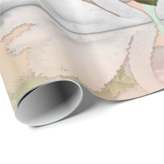 Presente Anjo Do Urso De Teddy Com Papel Luminoso (Ponta do rolo)