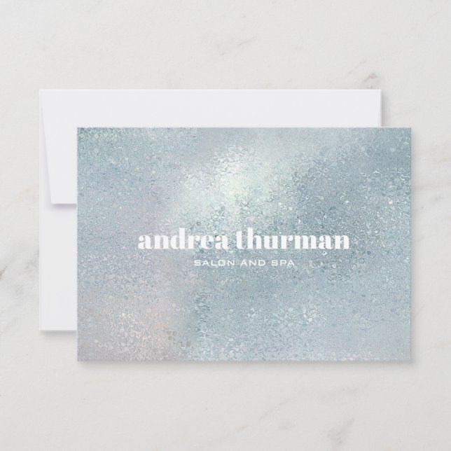 Presente Anteriormente Iidescente de Vidro Azul Ch (Frente)