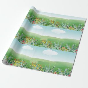 Presente Artesanato de Flor Silvestre da Primavera ou Papel
