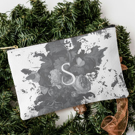 Presente Artista Floral Personalizado Negro e Bran