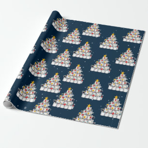 Presente árvore de papel higiênico 2020, Natal engraçado