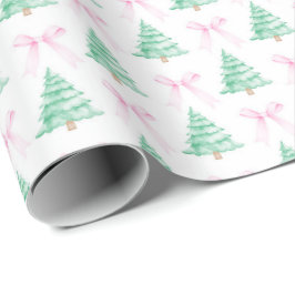 Presente Árvores de Natal de Aquarela Papel de Moldagem de