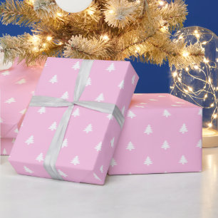 Presente Árvores de Natal em Papel de Moldagem de Padrões