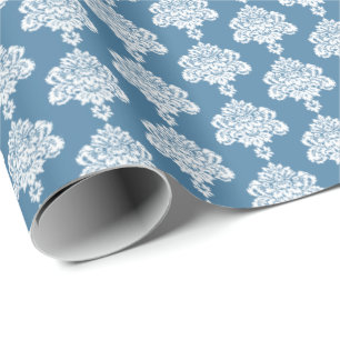 Presente Azul Cornflower Papel branco para enrolamento de