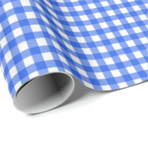 Azul royal| Papel Branco De Lavagem De Gingham