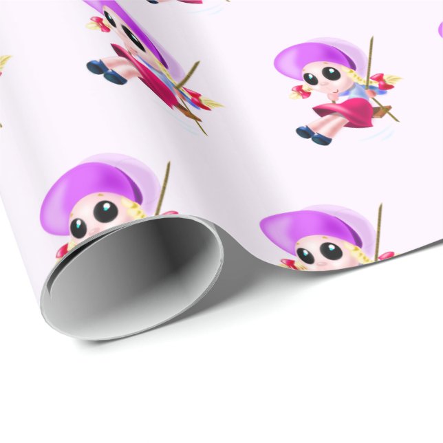 Presente Balançando papel de mulheres felizes (Ponta do rolo)