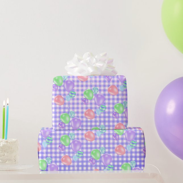 Presente Balões De Aniversário Em Papel De Embalagem De Gin (Presentes para festas)