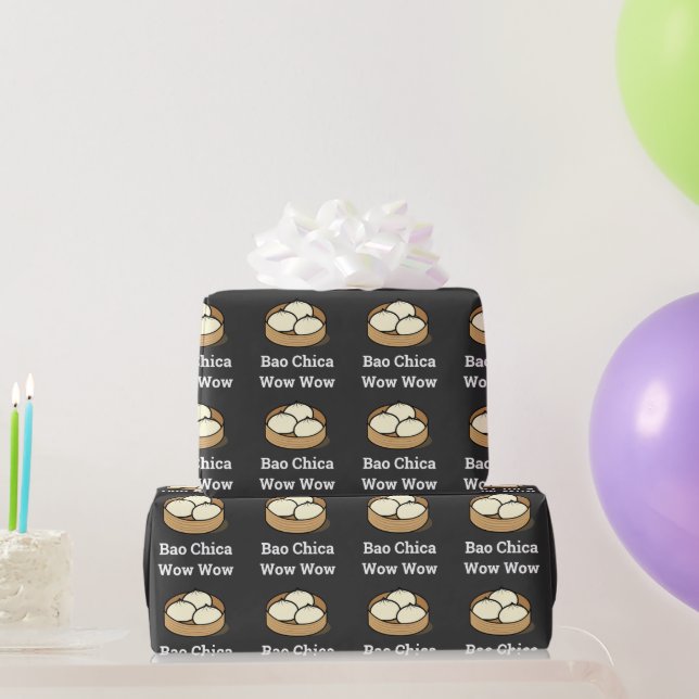 Presente Bao Chica Uau Papel De Moldagem (Presentes para festas)