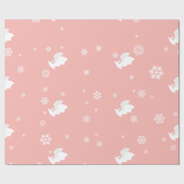 Presente Bastões e papel de envolvimento dos flocos de neve (Barra)