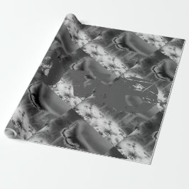 Presente bela CINZA de borboletas, papel de enrolamento PRE