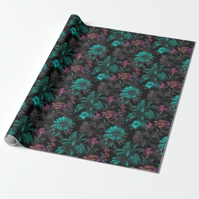 Presente Belo Elegante Impressão de Papel de Carteira Flora (Desenrolado)