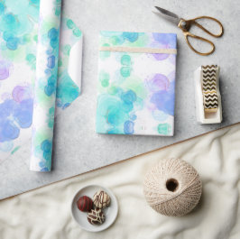 Presente Belo papel de ondulação com efeito de aquarela