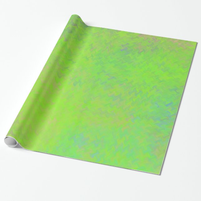 Presente Belo Verde limão de Artsé com Papel Marmoreado (Desenrolado)
