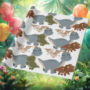 Presente Belos Dinossauros Papel de Moldagem de Boho