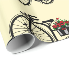 Presente Bike com Flores de Papel