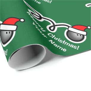 Presente Bola de boliche do chapéu do papai noel do papel