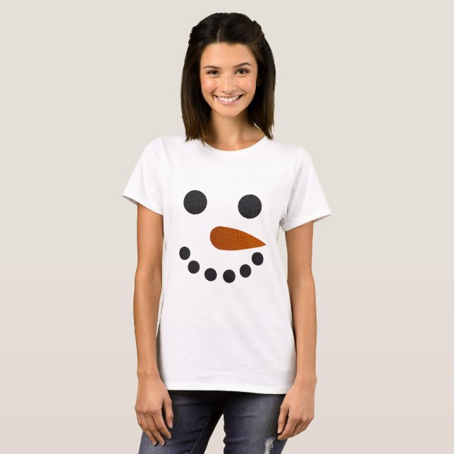 Presente bonito da camisa do Natal do feriado de (Frente Completa)