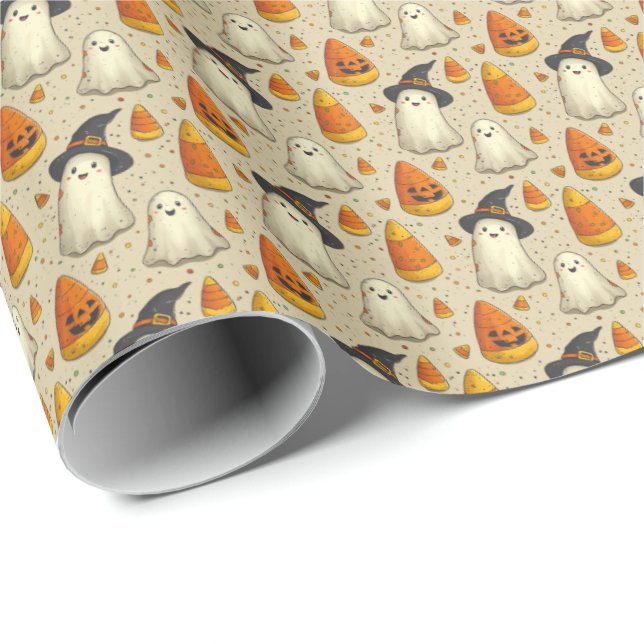Presente Bonito Halloween Dando Papel De Moldagem Para Fant (Ponta do rolo)
