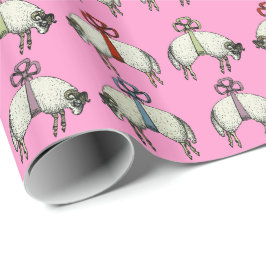 Presente Bonito MUDANÇA DE Ovinos DO Arco ~ Papel de empaco