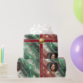Presente Bonito papel de moldagem de Natal com foto