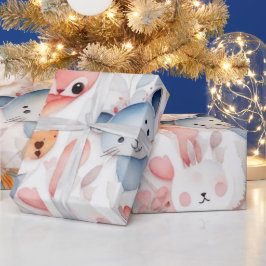 Presente Bonitos animais Papel de enrolar