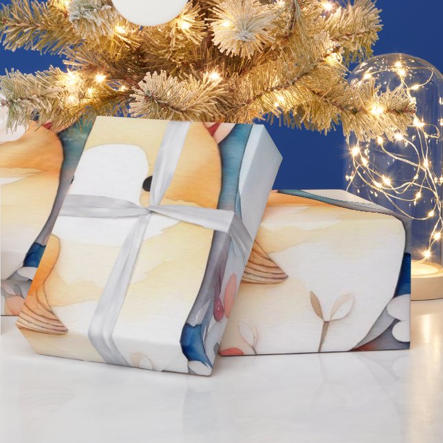 Presente Bonitos animais Papel de enrolar (Feriados)