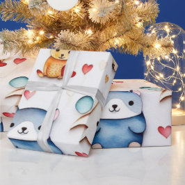 Presente Bonitos animais Papel de enrolar