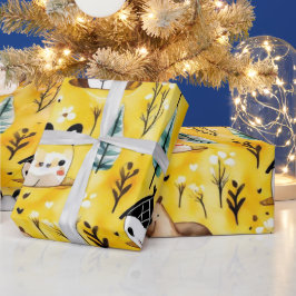 Presente Bonitos animais Papel de enrolar