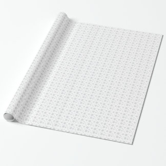 Presente Branco com papel de envolvimento cinzento dos