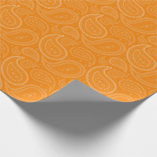 Presente Branco de Paisley no papel de envolvimento
