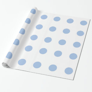 Presente Branco e claro - papel de envolvimento azul das