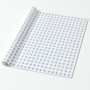 Presente Branco e claro - papel de envolvimento azul das