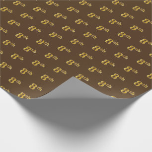 Presente Brown, papel de envolvimento do evento do ouro do