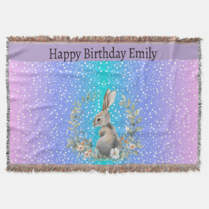 presente Bunny Rabbit - cobertor personalizado