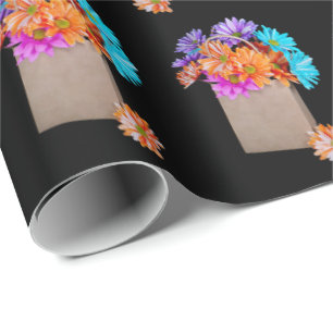 Presente Buquê De Margarida Em Saco De Papel