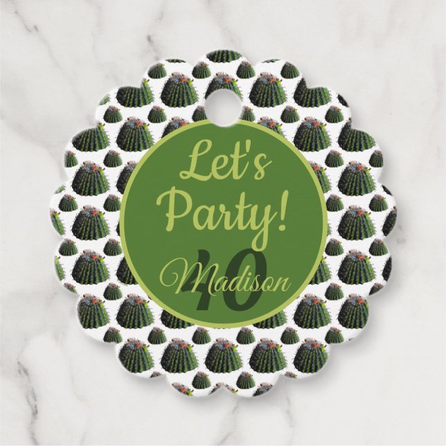 Presente Cactus / Etiqueta Favorecida (Frente)