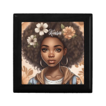 Caixa de Joia Negra Personalizada