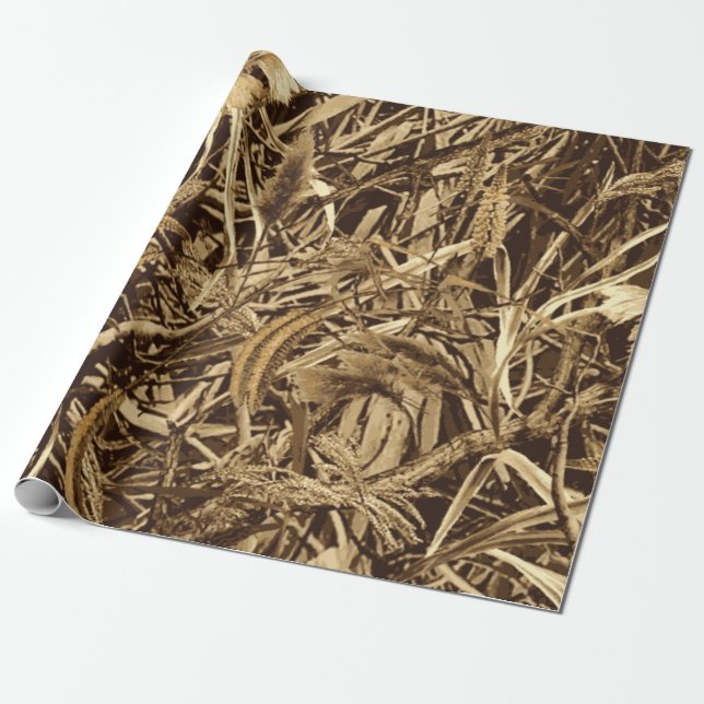 Presente Camo De Caça Ao Pato, Papel Para Presente, Envolvi (Desenrolado)