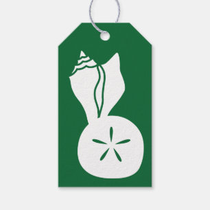 Presente Capas de Verão em etiqueta verde para presentes