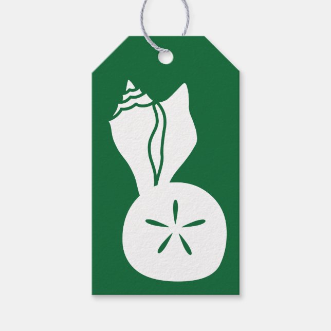 Presente Capas de Verão em etiqueta verde para presentes (Frente)