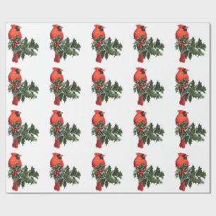 Presente Cardeal em papel de moldagem Holly 2