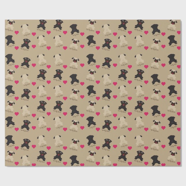 Presente Caudas encaracolado, papel de envolvimento mole do (Aberto)