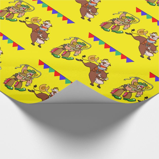 Presente Cavaleiro de Bull e papel de envolvimento (Ponta)